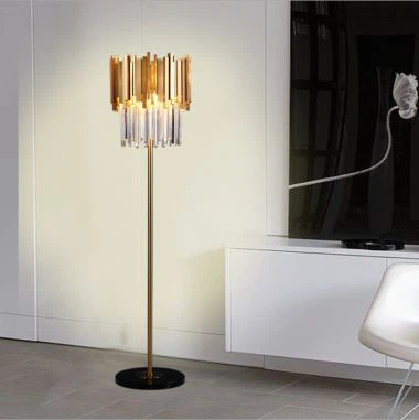 Lampu Lantai Kristal Kepribadian Kontrak LED Modern
